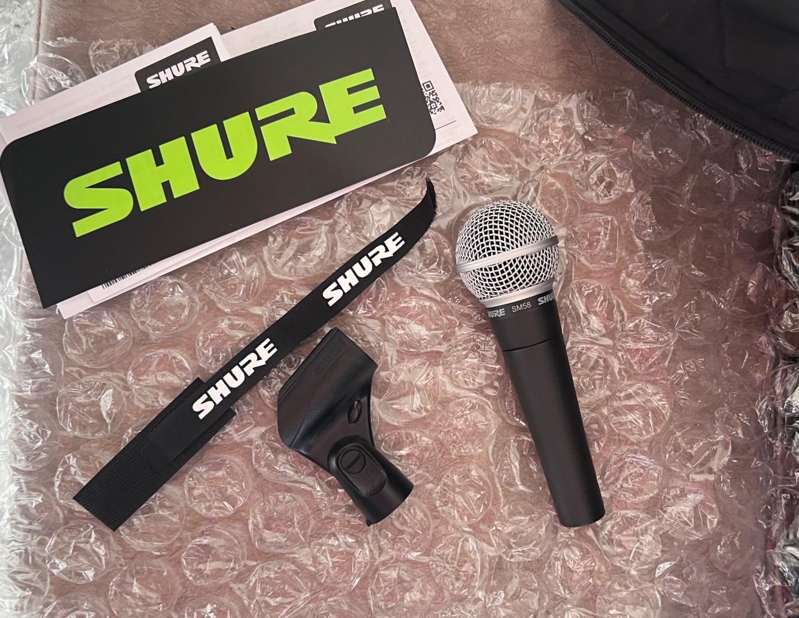 Shure SM58 Pro XLR Dynamic Vocal Microphone | Cardioid dynamic vocal mic for studio and live performance, podcasting and recording; industry-standard sound customer photo 1