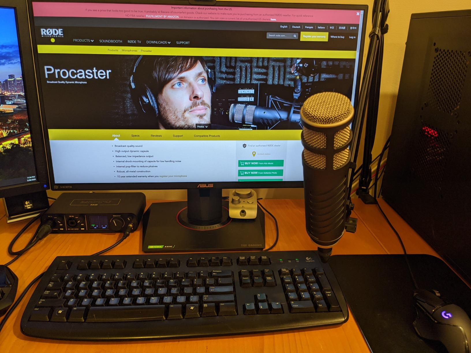 RØDE Microphones Procaster Broadcast Dynamic Vocal Microphone customer photo 1