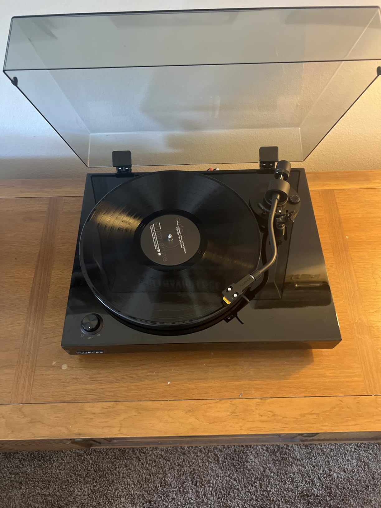 RT80 Classic High Fidelity Vinyl Turntable Record Player with Audio Technica AT91 Cartridge, Belt Drive, Built-in Preamp, Adjustable Counterweight, Solid Wood Plinth - Piano Black customer photo 1