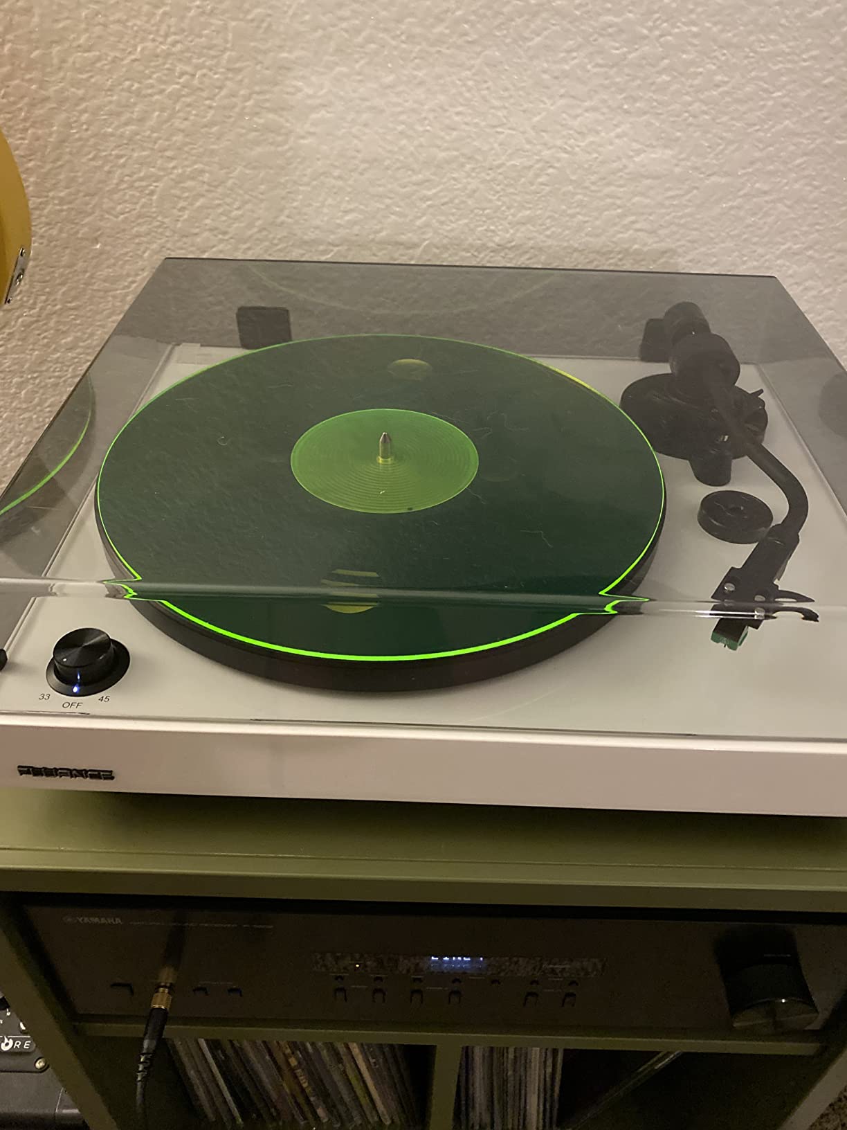 RT81 Elite High Fidelity Vinyl Turntable Record Player with Audio Technica AT95E Cartridge, Belt Drive, Built-in Preamp, Adjustable Counterweight, High Mass MDF Wood Plinth - Walnut customer photo 2