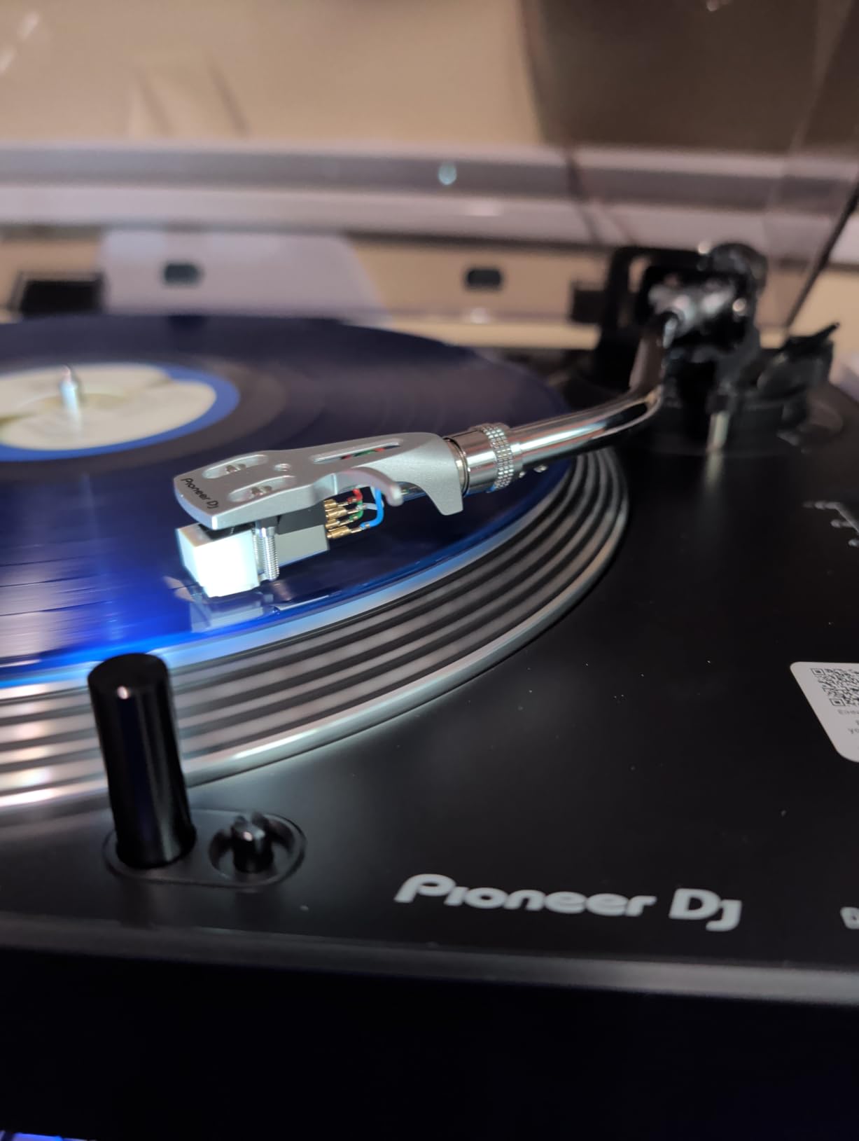 Pioneer DJ PLX-500 Direct Drive Turntable | Play and digitize vinyl, USB recording, DJ-style layout, phono/line output, dust-cover sleeve stand customer photo 2