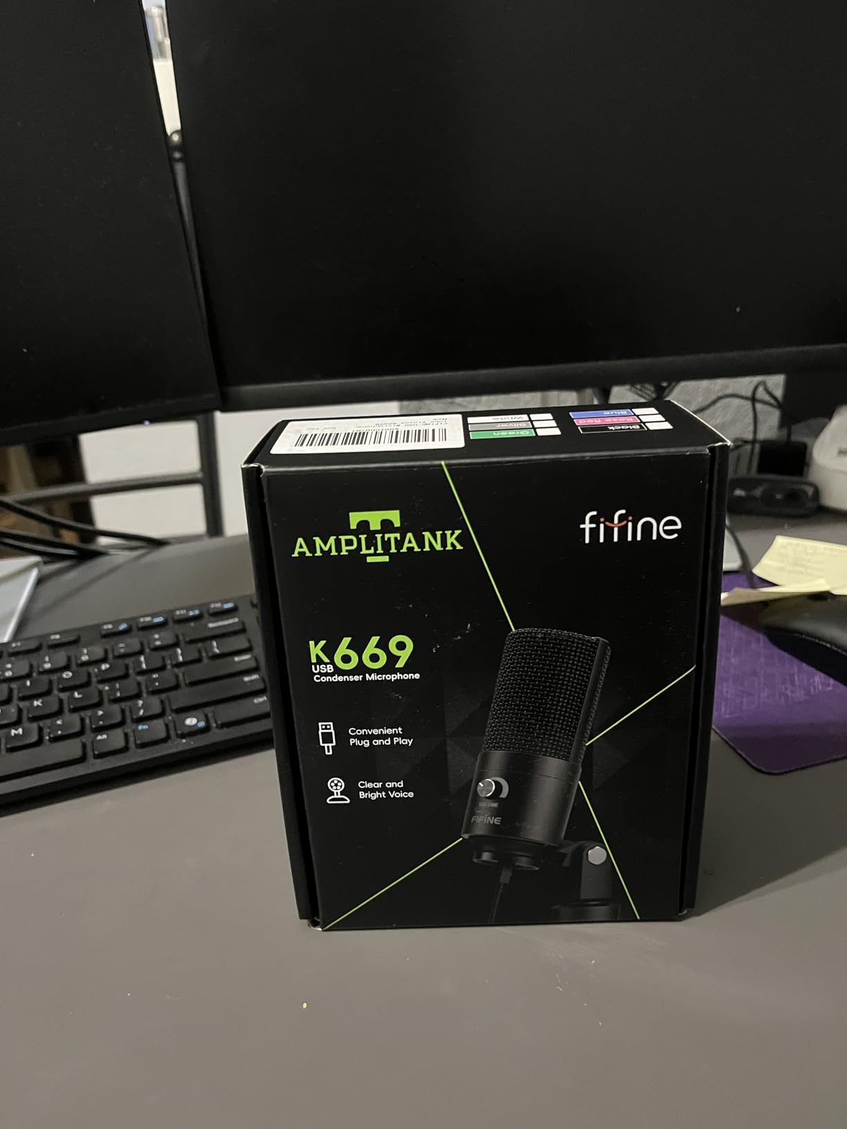 FIFINE K669B USB Microphone, Condenser Recording Mic for Vocals, Meeting | Metal Cardioid Laptop Mic for MAC OS, Windows, Voice Overs, Streaming, Online Meeting and YouTube Videos customer photo 1