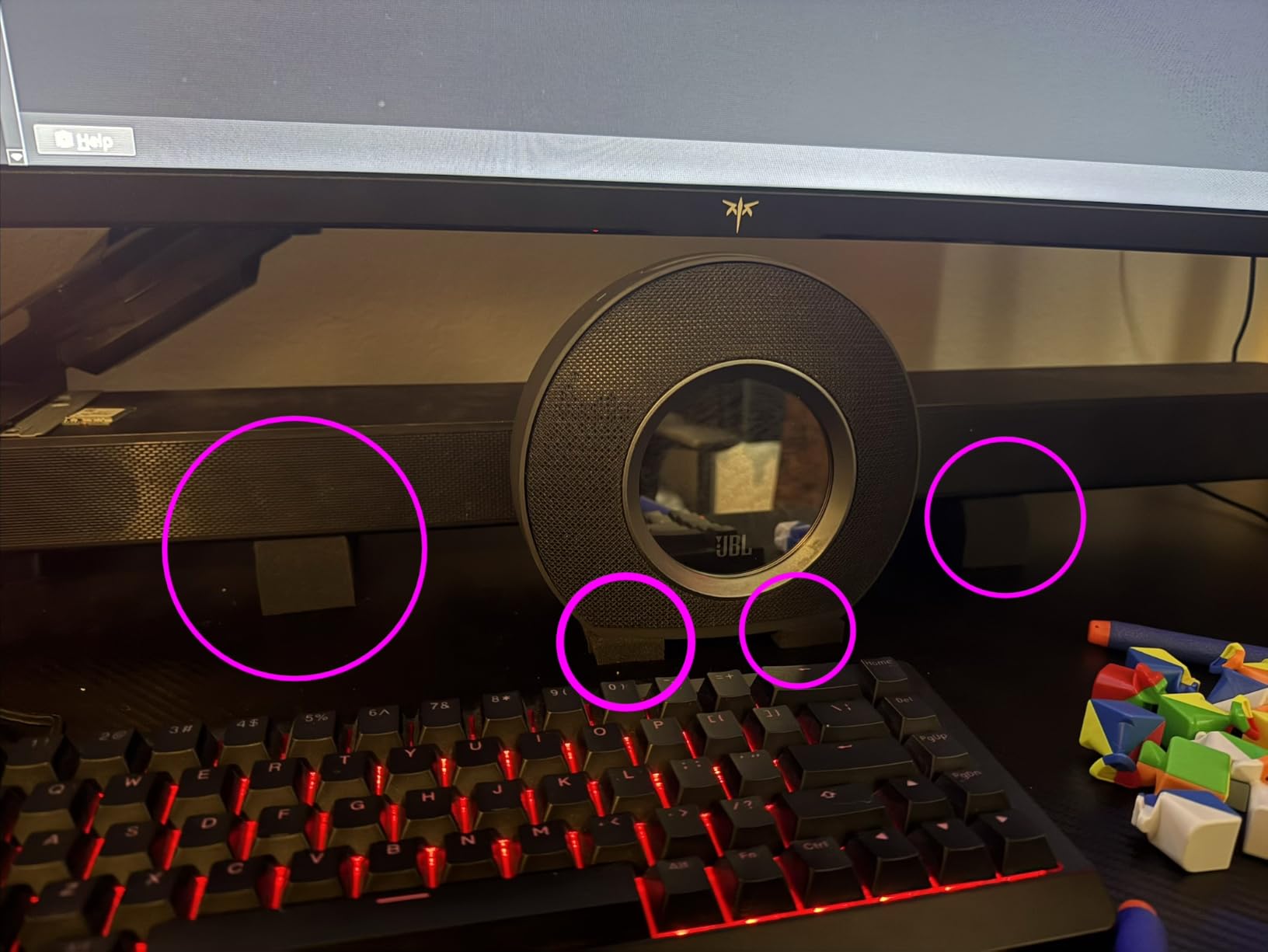 Sound Addicted - Studio Monitor Isolation Pads for 5 Inch Monitors, Pair of Two High Density Acoustic Foam which Fits Most Speaker Stands | SMPad 5 customer photo 2