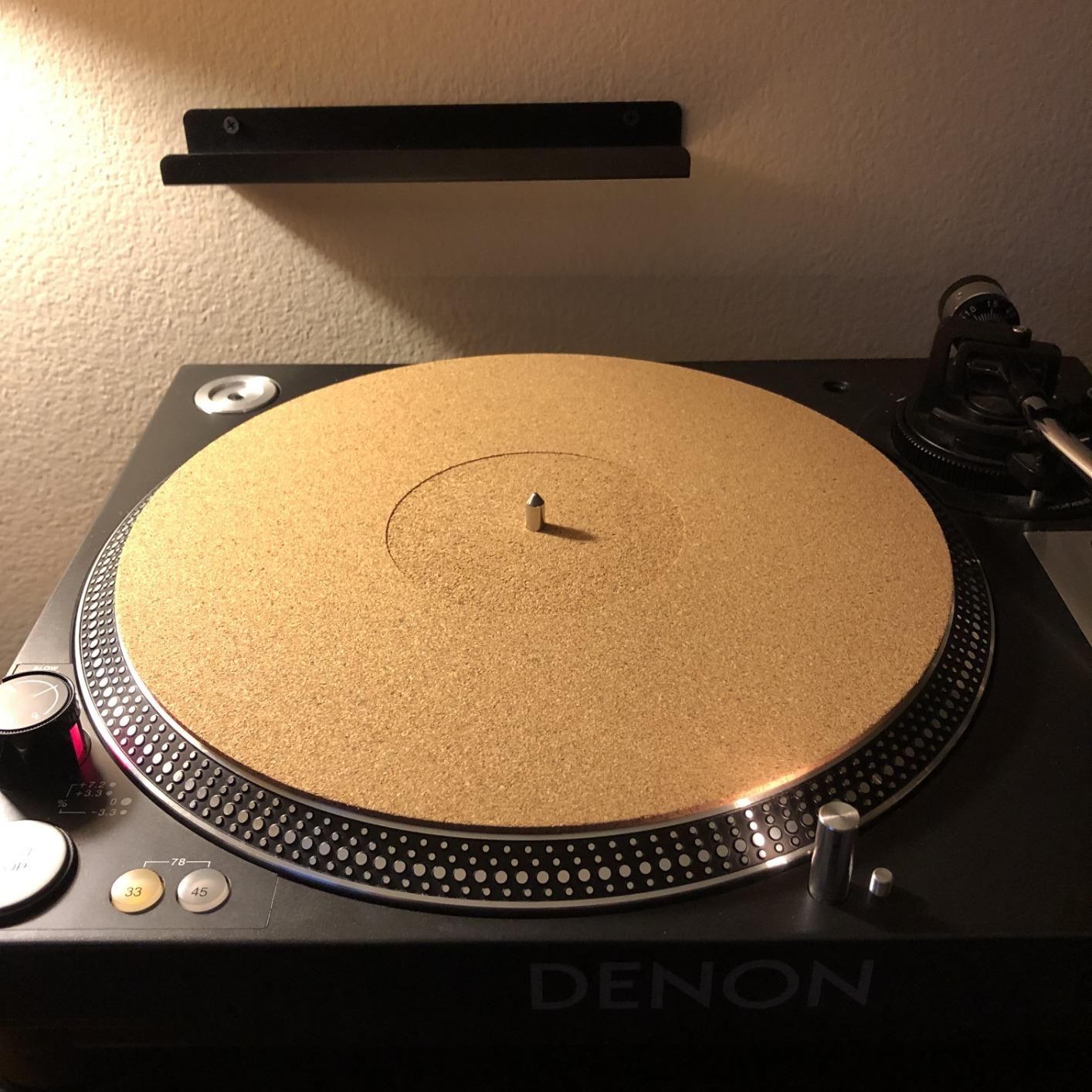 Cork Turntable Mat by PRO SPIN for Vinyl LP Record Players (3mm) | High-Fidelity Audiophile Acoustic Sound Support | Helps Reduce Noise from Static and Dust customer photo 2