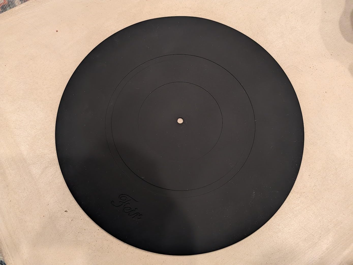 Turntable Platter Mat Black Rubber Silicone Design for Universal to All LP Vinyl Record Players customer photo 2