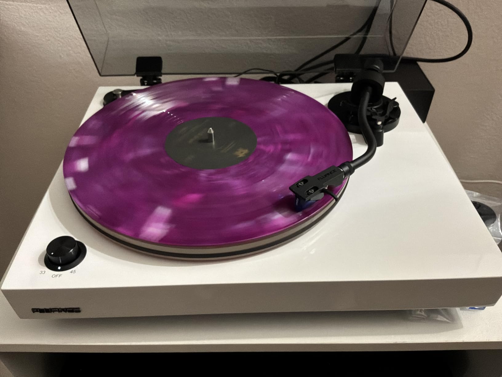 RT85 Turntable with Ortofon Cartridge, Acrylic Platter, Speed Control, and Vibration Isolation - Walnut customer photo 1
