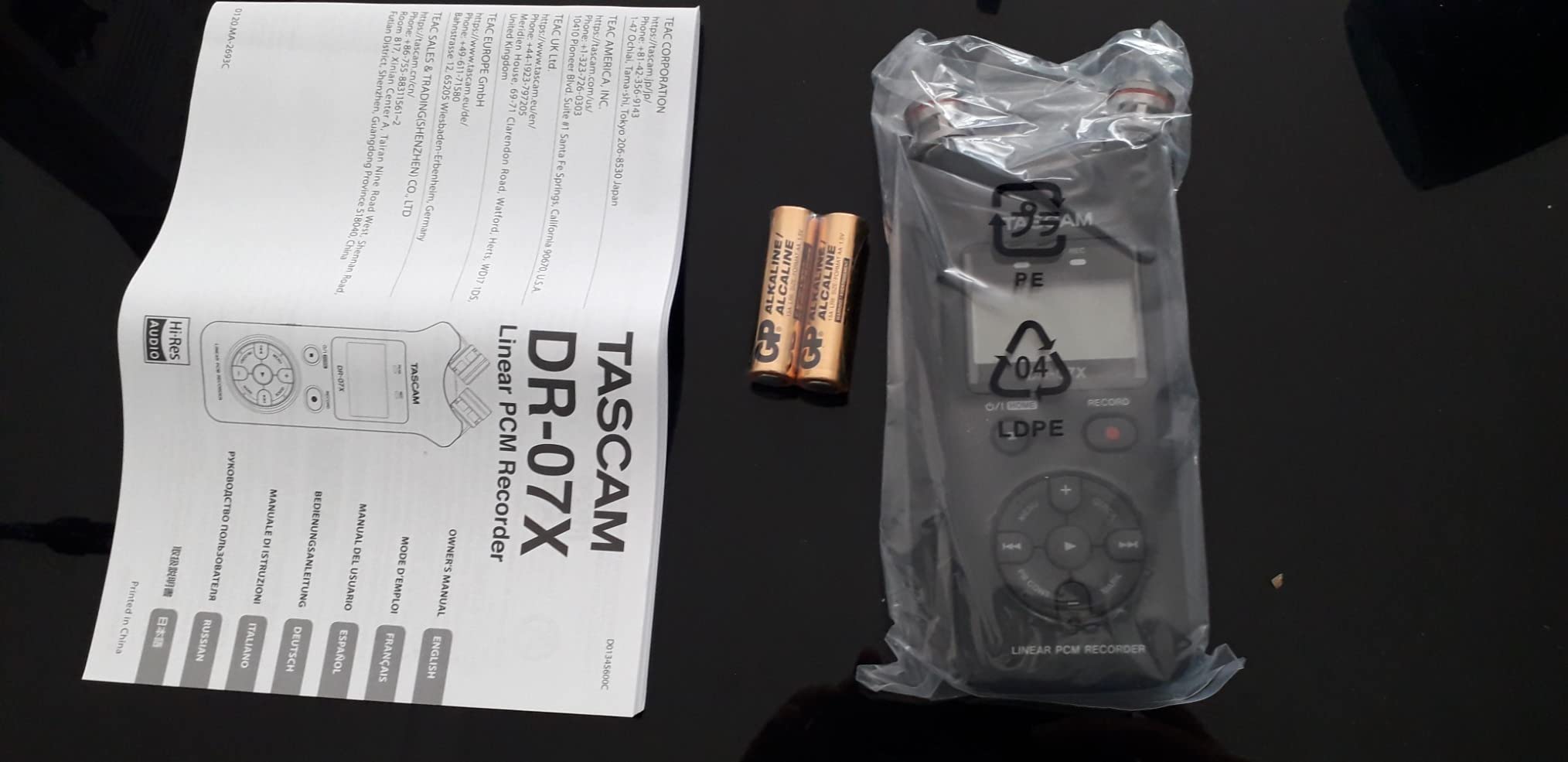 Tascam DR-07X Stereo Handheld Digital Audio Portable Recorder and USB Audio Interface, Pro Field, AV, Music, Dictation Recorder customer photo 2