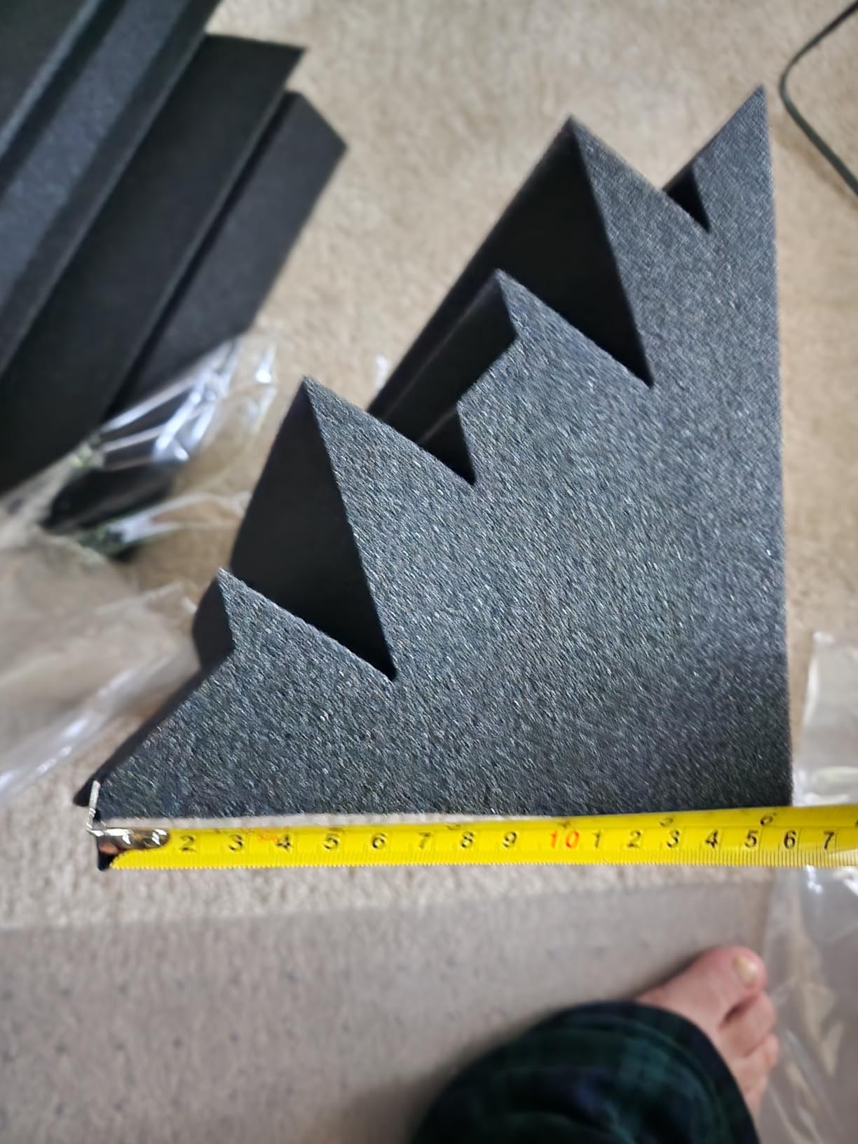 8 Pack Bass Traps Acoustic Foam Corner 8