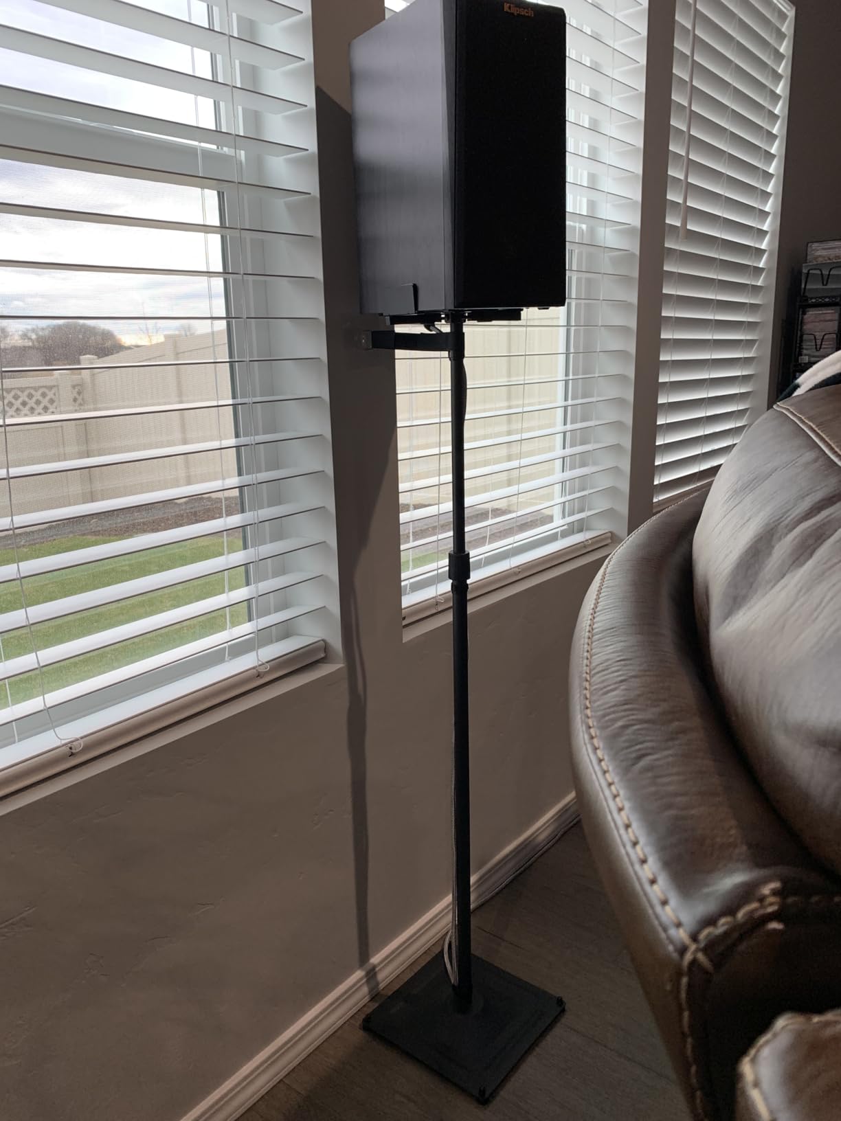 PERLESMITH Universal Speaker Stands for Surround Sound - Height Adjustable Extend 33.3