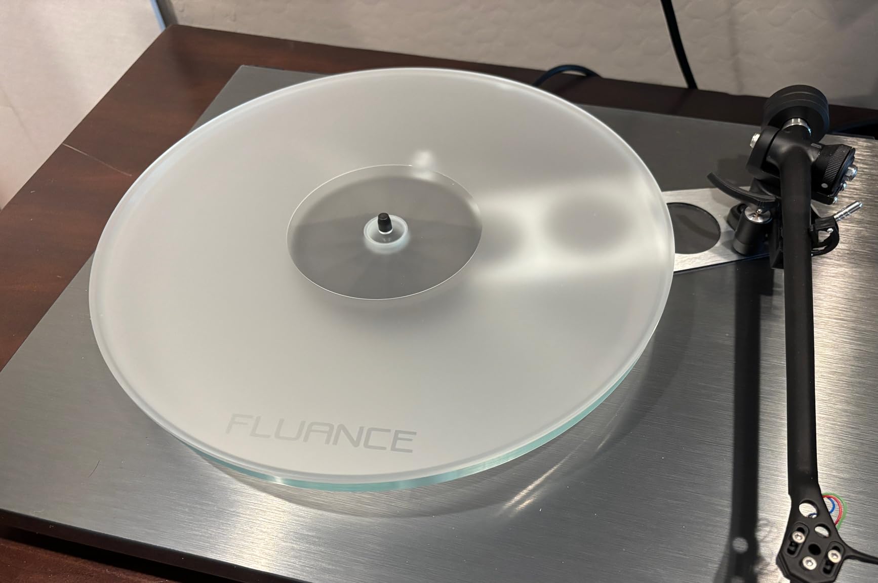 Fluance Acrylic Platter Mat for Turntables - Reduces Vibrations for Improved Sound Clarity, Antistatic, Precision Machined, 12