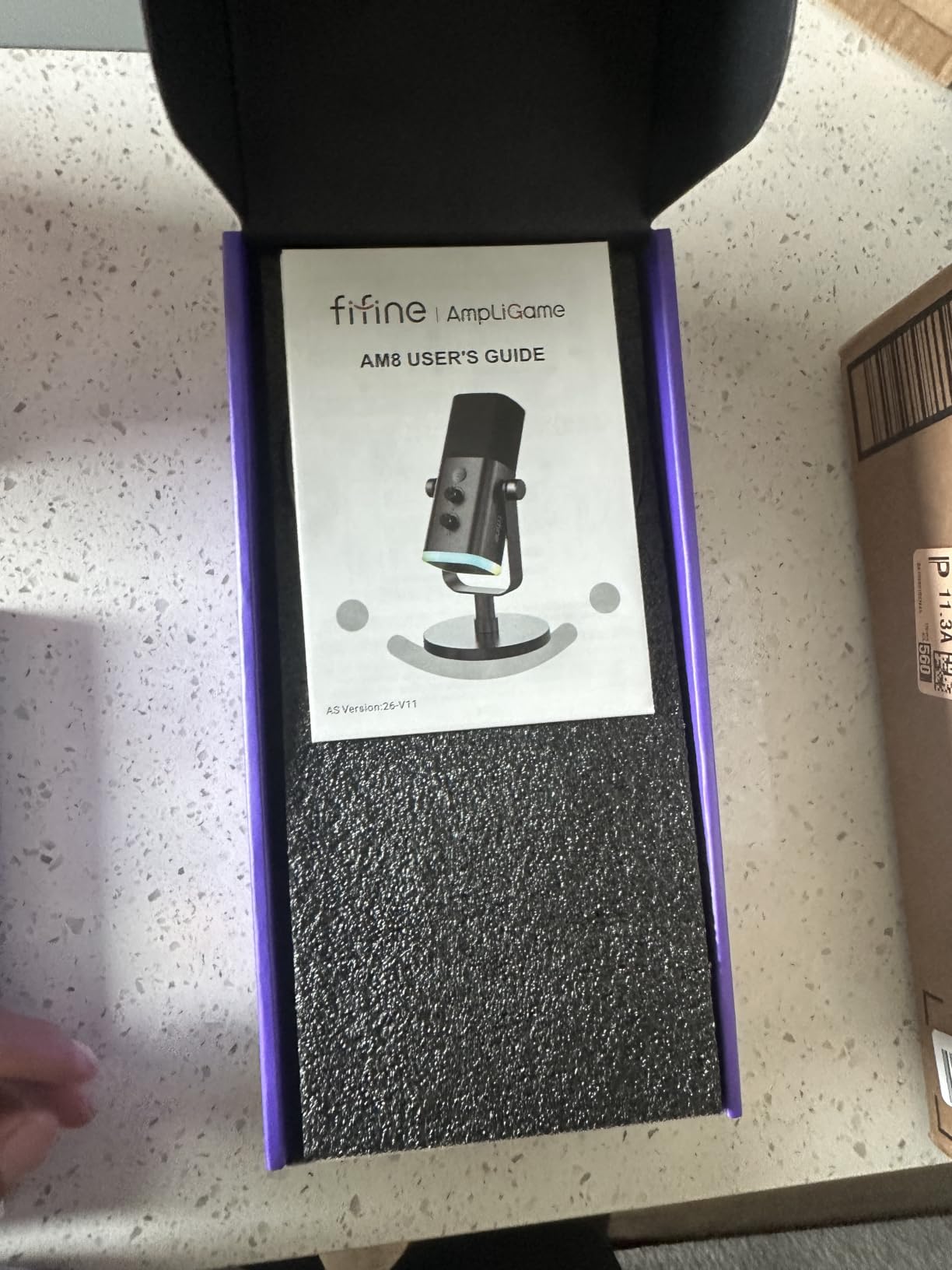 FIFINE AmpliGame AM8 USB/XLR Dynamic Microphone for Gaming Streaming | Podcast Mic with RGB Light, Mute Button, Headphones Jack, Desktop Stand, for Vocal Recording Singing YouTube customer photo 1
