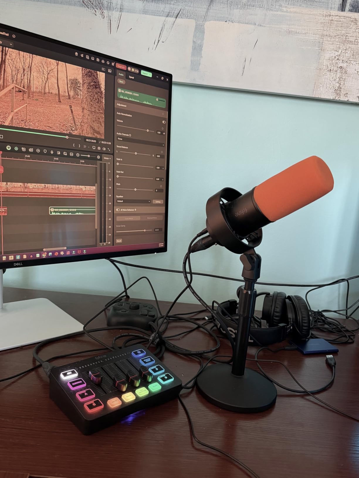 FIFINE AmpliTank K688CT Podcast Microphone Kit, USB/XLR Dynamic Vocal Mic | Streaming Mic with Boom Arm for PC/XLR Mixer, with Mute Button, Headphone Jack, Gain Knob, for Gaming Voice-Over Recording customer photo 1