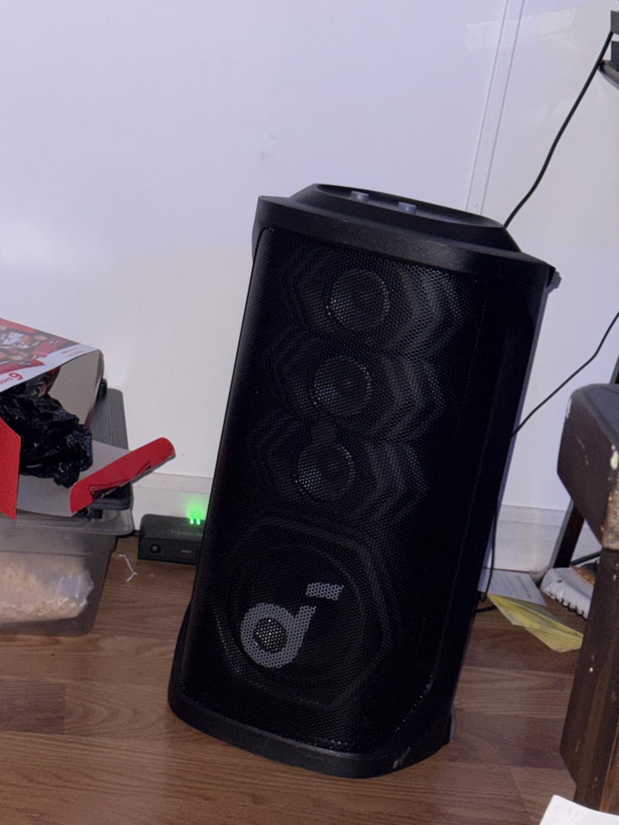 Soundcore Rave 3S AI Party Speaker by Anker, AI Vocal Removal, 200W Sound | 2 Wireless Microphones Included, Reverb, Light Show, 12H Playtime, Portable Bluetooth PA System for Home, Party, or Backyard customer photo 2