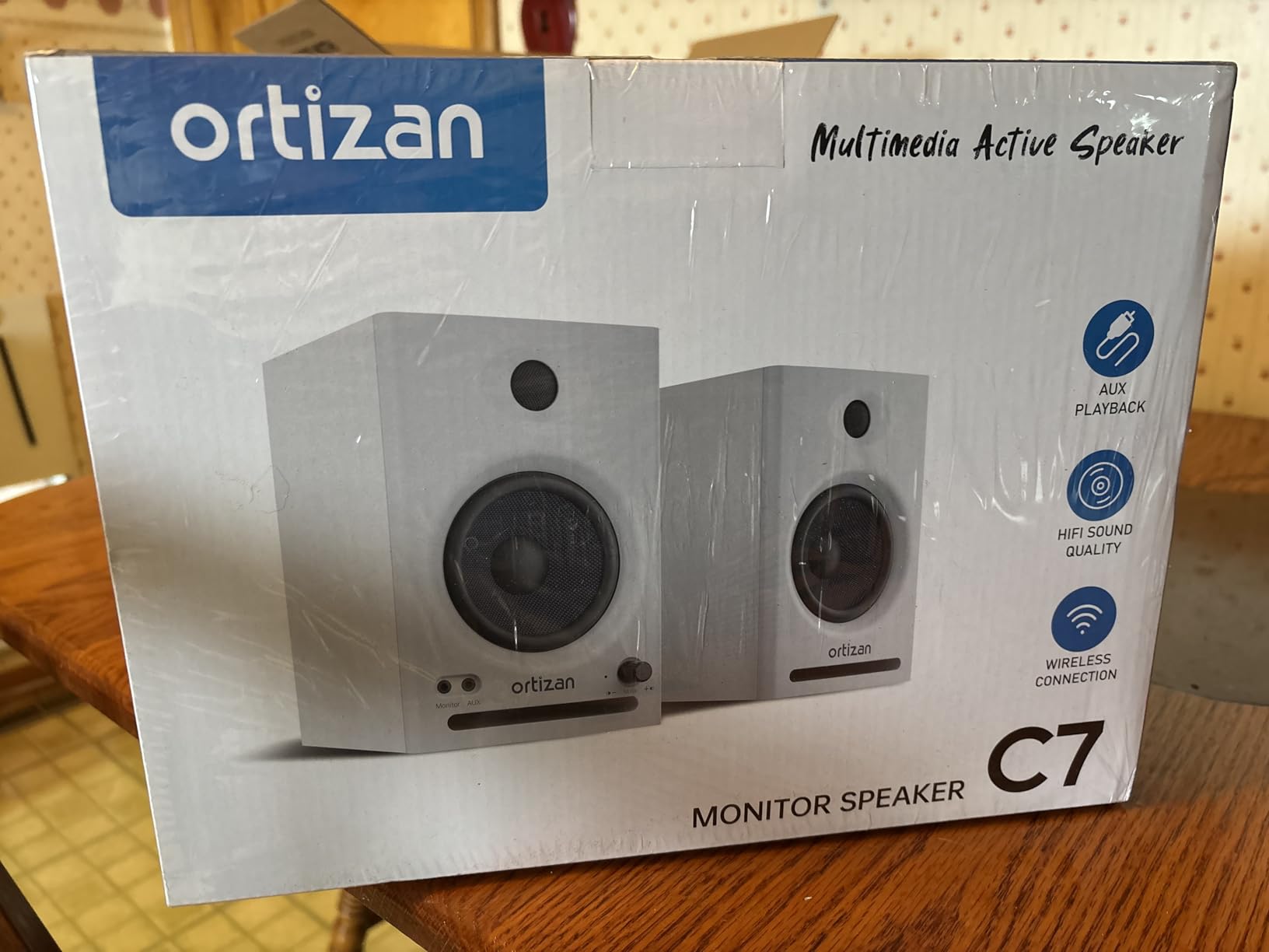 Ortizan C7 Powered Studio Monitors Pair with Bluetooth 5.3, Black | FOR HOME STUDIOS - Compact active monitors for music production, content creation, gaming and desktop audio customer photo 1