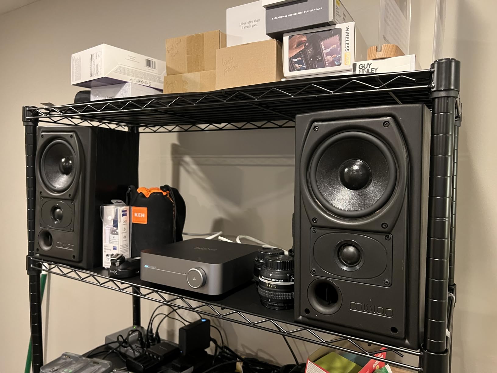 WiiM Amp Pro: Multiroom Streaming Amplifier | Compatible with Google Cast, Alexa | HDMI, Voice Control | Stream from Spotify, Amazon Music, Tidal & More - Dark Gray customer photo 2
