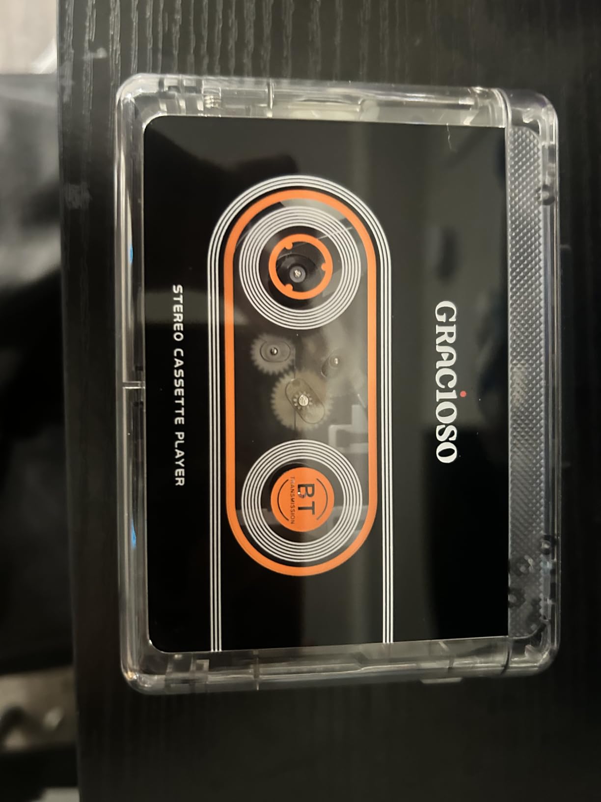 Gracioso Bluetooth Cassette Tape Player Connect Bluetooth Headphone 1100mAh Rechargeable Battery Up to 10H Playtime - with Earphone-Back Clip customer photo 1