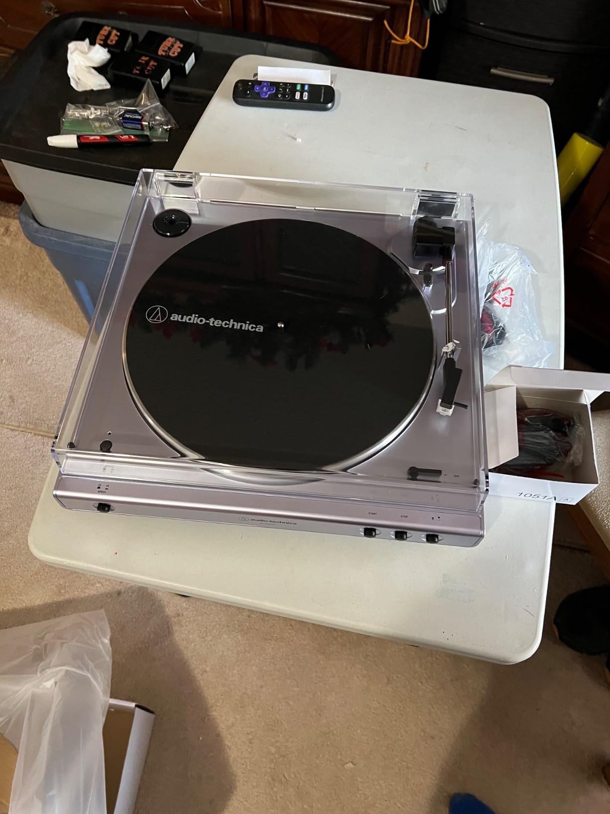 Audio-Technica at-LPGO-BT Fully Automatic Wireless Belt-Drive Turntable (Gun-Metal/Black) customer photo 1