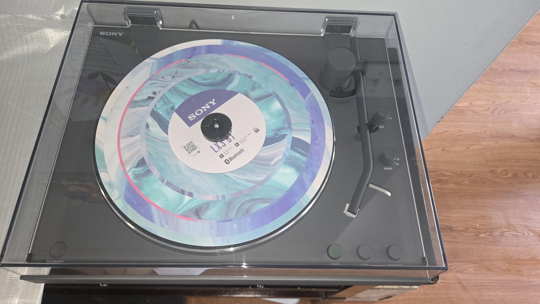 Sony PS-LX3BT Wireless Bluetooth Turntable (2026 Model) : Fully Automatic Belt Drive Vinyl Record Player with Built-in Phono EQ, Black | Fully Automatic Belt-Drive, Aptx, Aptx Adaptive, Built-in Phono Eq, 33/45 Rpm, Rca Cable, (2026 Model) customer photo 1