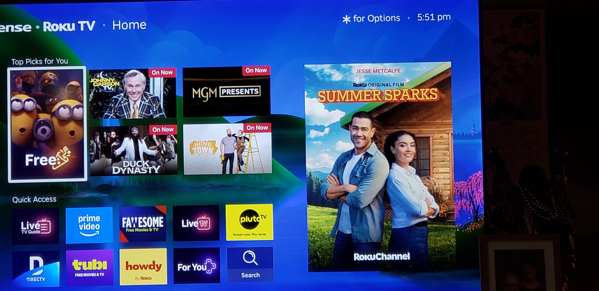 Roku 65-Inch Plus Series Smart TV - 4K QLED Mini-LED TV - RokuTV | Flat Screen Television with Dolby Vision & Wi-Fi for Streaming Live Local News, Sports customer photo 1